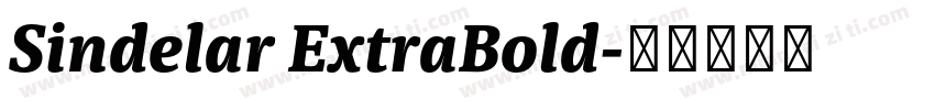 Sindelar ExtraBold字体转换